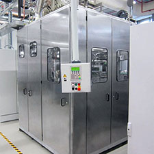 Facility in stainless steel housing
